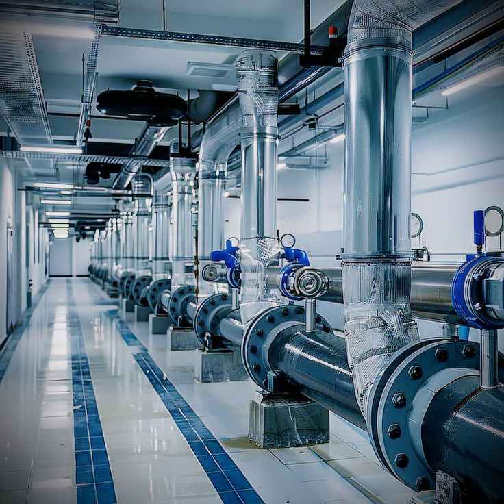 Anahtar Teslim Fabrika İnşaatı: Projenizi Fikirden Gerçeğe Taşıyın 6 Mekanik ve Elektrik Sistemleri