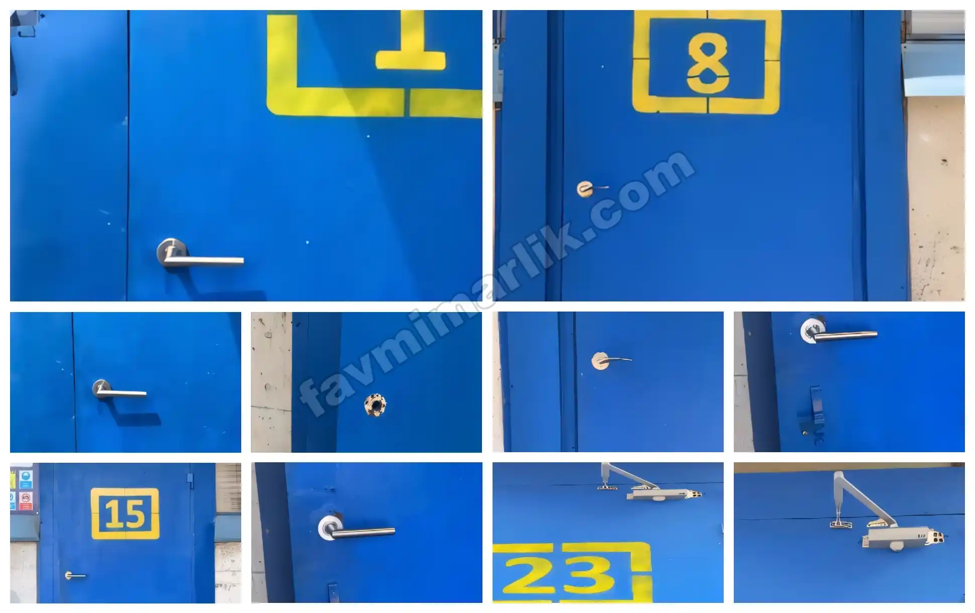 fabrika kapı tamiratı acil çıkış kapısı kol ve göbek değişimi
