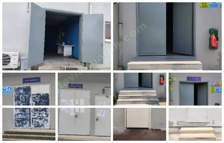 Fabrika Kapı Tamiratı ve Genel Bakım 10 fabrika kapı tamiratı elektrik odası kapısı antipas ve boya uygulaması