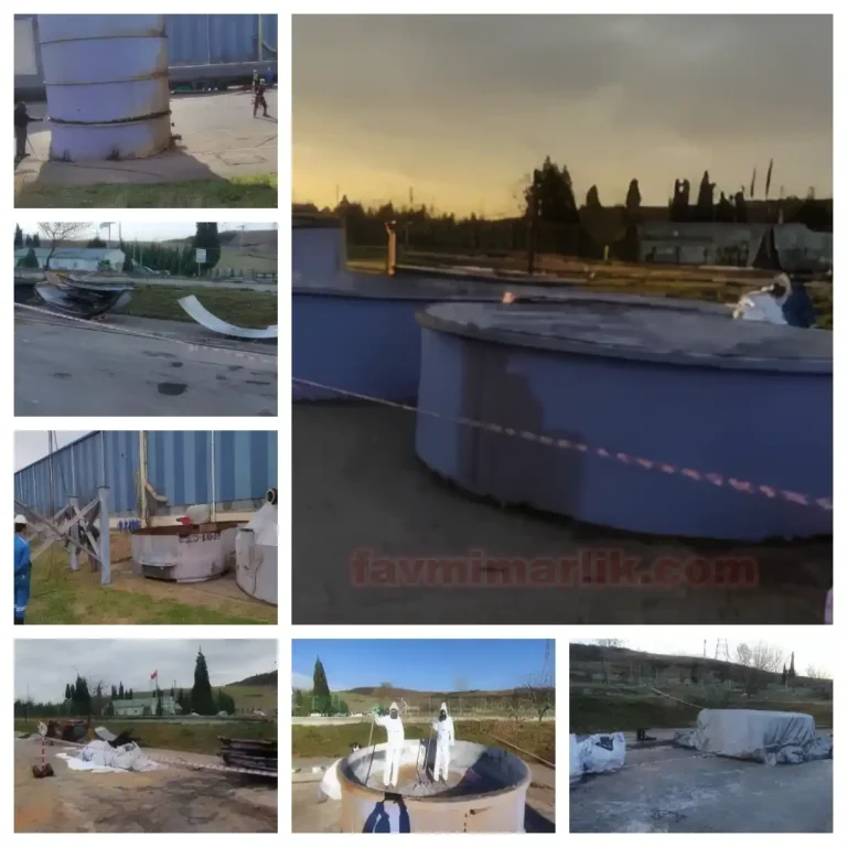 Yüksek Riskli Endüstriyel Tank Sökümü 6 endüstriyel tank sökümü sonrası kimyasal atık temizliği ve bertarafı