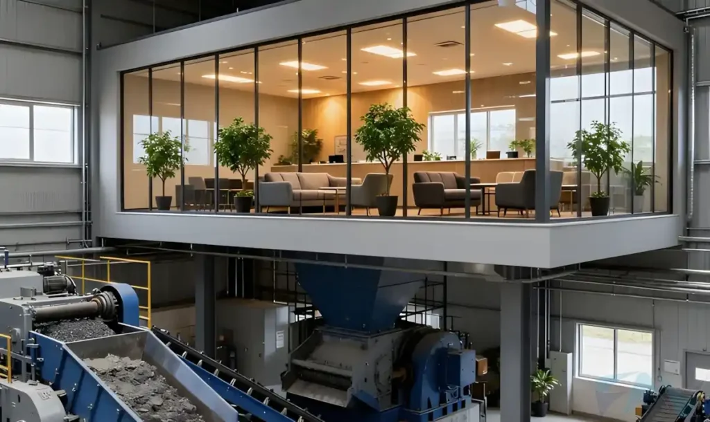 Fabrika Ofis Tasarımları 22 Fabrika ofis tasarımları, alan planlaması, mobilya seçimi, ergonomi standartları ve bütçe analizi