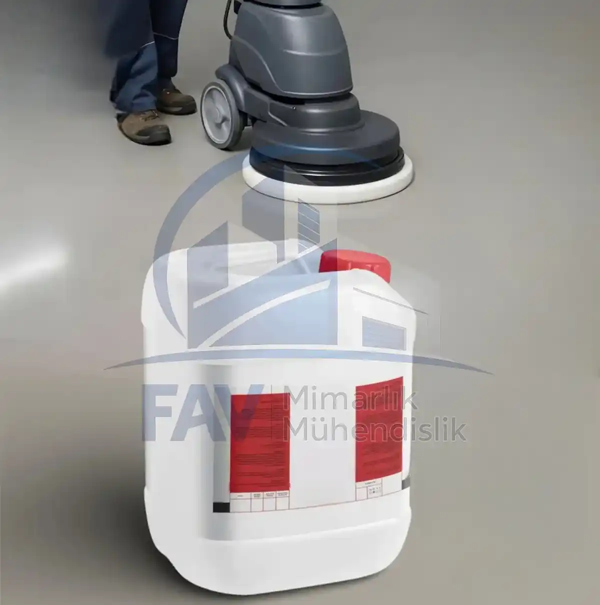 pH nötr epoksi zemin temizlik ürünleri