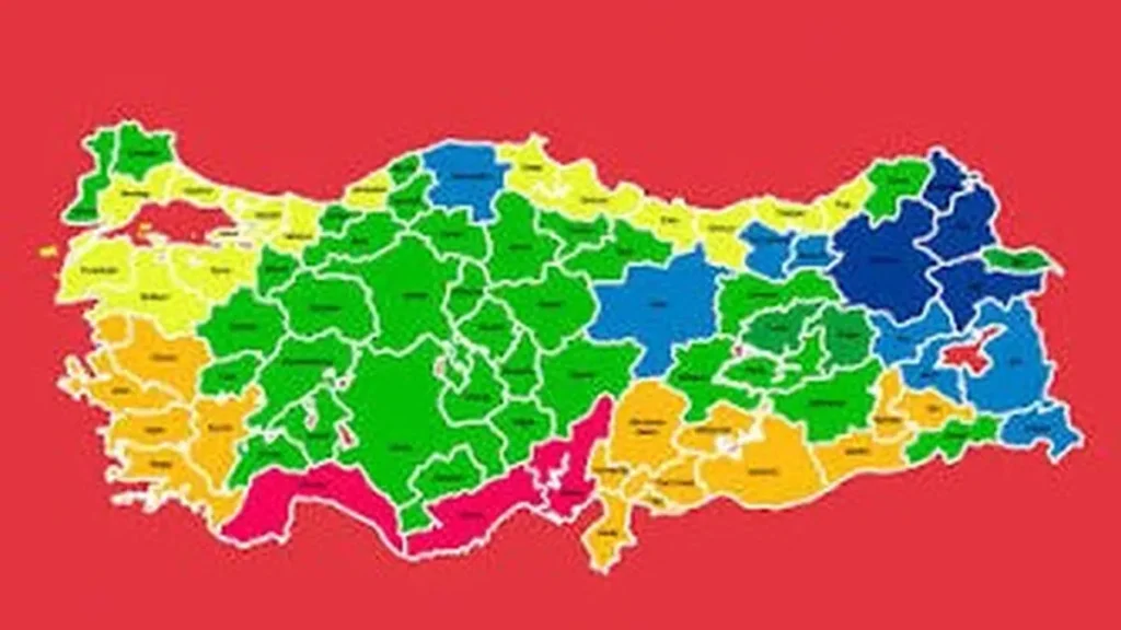 Türkiye TS 825 iklim bölgeleri haritası ısı yalıtımı