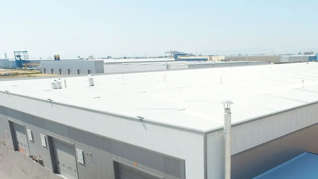 Endüstriyel bina ısı yalıtımı sandviç panel çatı uygulaması